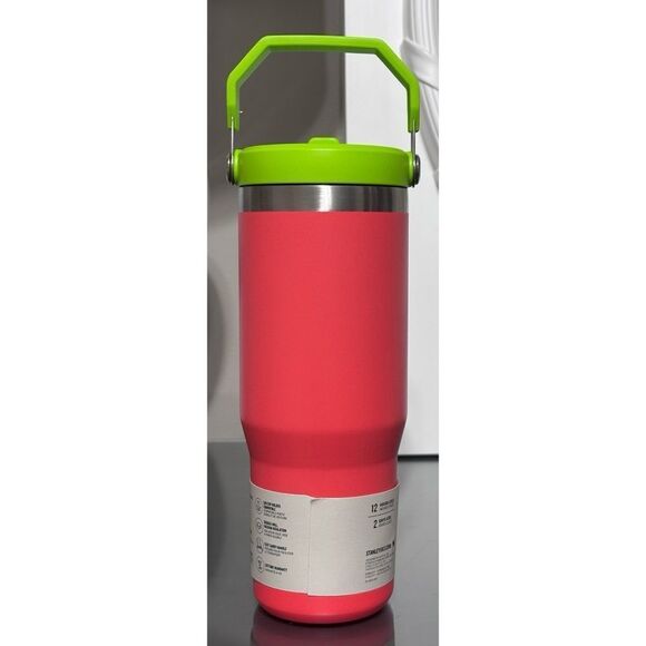 Stanley Ice Flow Flip Straw Tumbler 30oz, HIBISCUS - Picture 2 of 4